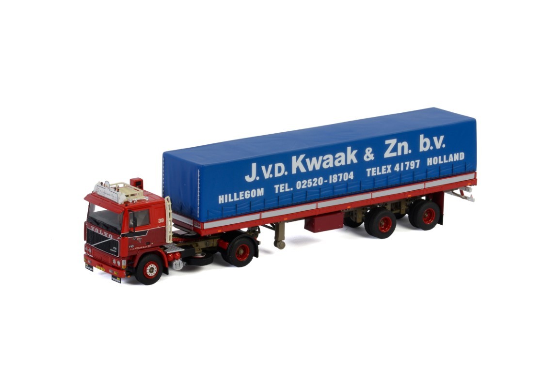 WSI01-2970 - Volvo F10 4x2 classic curtainside 2axle Van der Kwaak