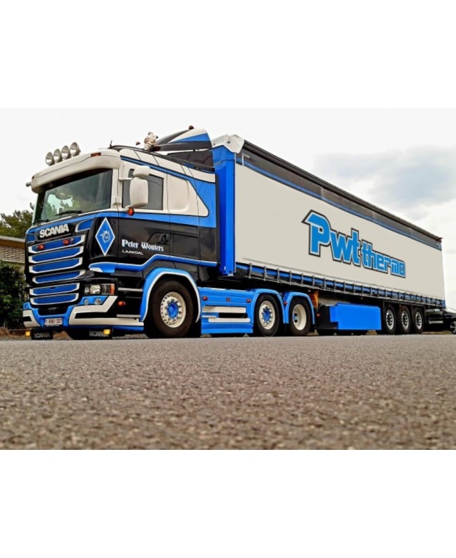 81487 - Scania R Streamline 6x2 curtainside trailer PWT Peter Wouters /1:50  TEKNO