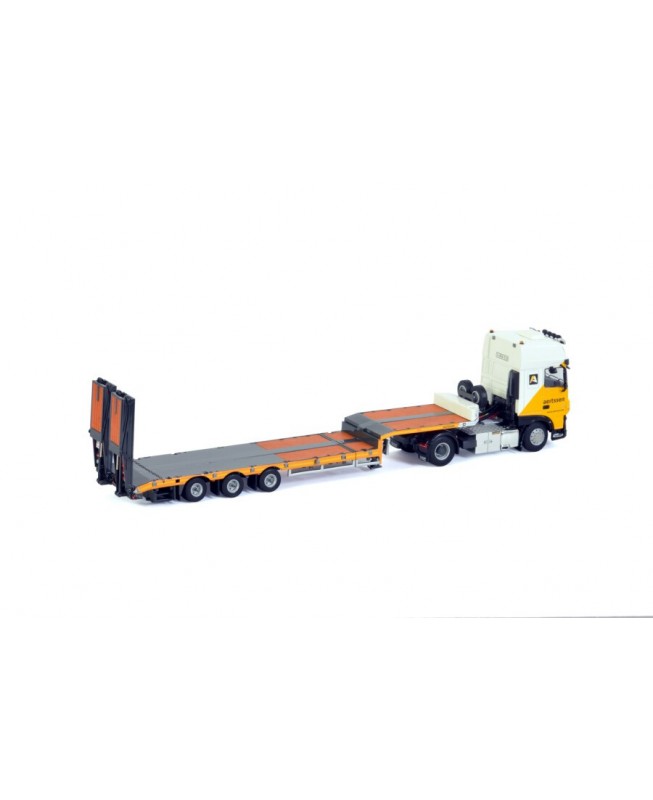 WSI01-3476 - DAF XF SSC my17 4x2 semi low-loader 3axle Aertssen /1:50  WSImodels