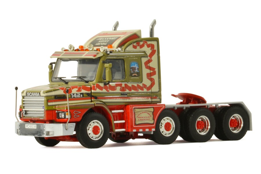 WSI01-3335 - Scania serie3 Torpedo 8x4 Midtstøl /1:50 WSImodels