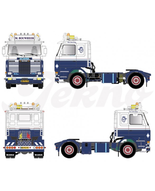 83529 - Scania 143M 4x2 Bouwheer /1:50 TEKNO