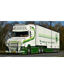 WSI01-3641 - Scania Vlastuin Torpedo 6x2 box trailer Patrick v.d. Hoeven /1:50 WSImodels