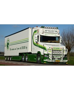 WSI01-3641 - Scania Vlastuin Torpedo 6x2 box trailer Patrick v.d. Hoeven /1:50 WSImodels