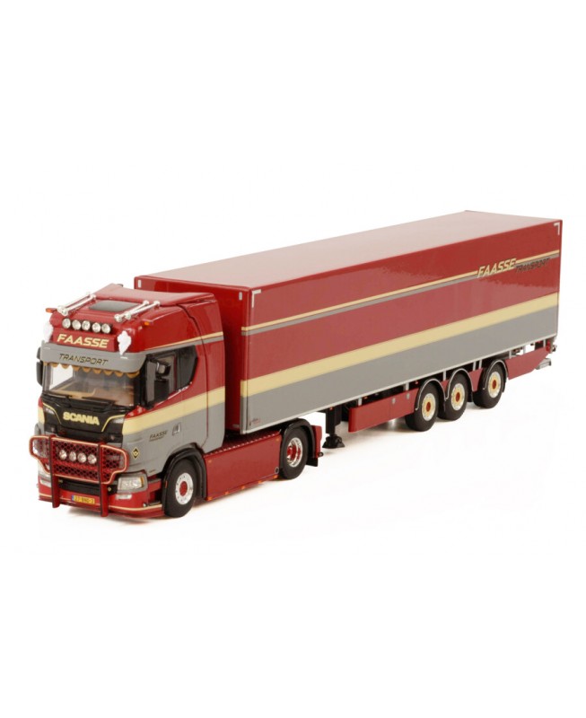 WSI01-3512 - Scania CS20H 4x2 Faasse Transport box trailer /1:50