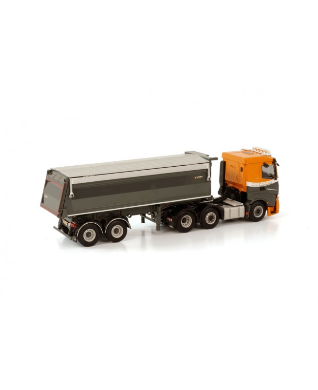 WSI01-3539 - Iveco S-WAY low-cab tipper trailer 2xle Baggerbedrijf Midden  Nederland /1:50 WSImodels