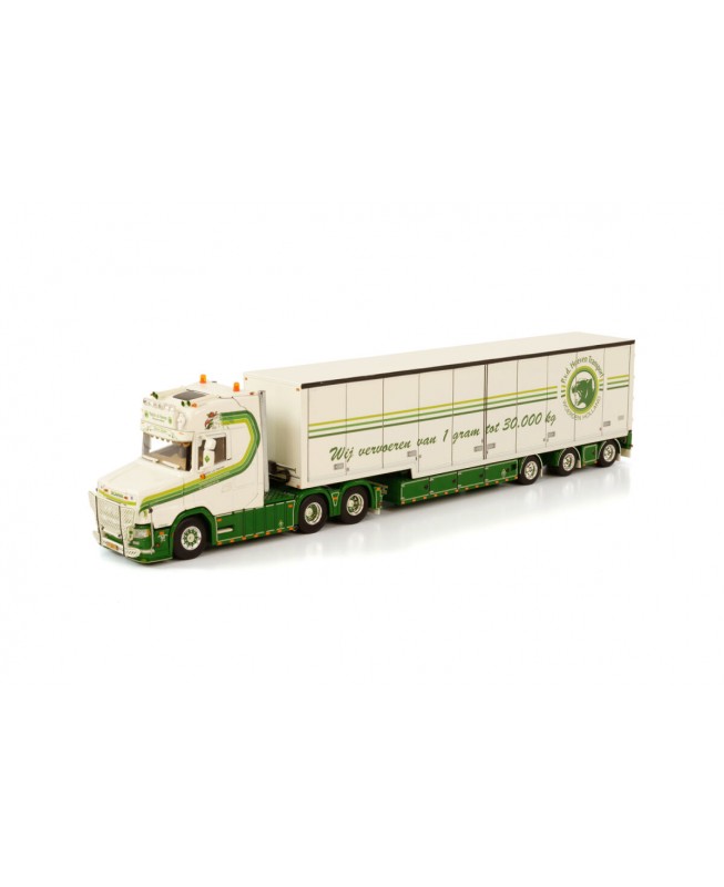 WSI01-3641 - Scania Vlastuin Torpedo 6x2 box trailer Patrick v.d. Hoeven /1:50 WSImodels