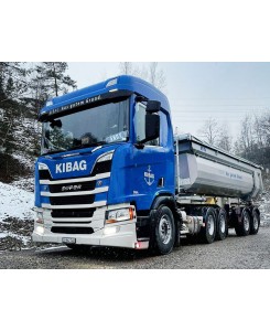 WSI01-4170 - Scania CR20N 6x4 tipper trailer 2axle Kibag /1:50 