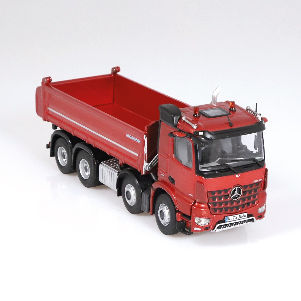 1066/10 Mercedes-Benz Arocs 8x4 Meiller Kipper RED /1:50 NZG