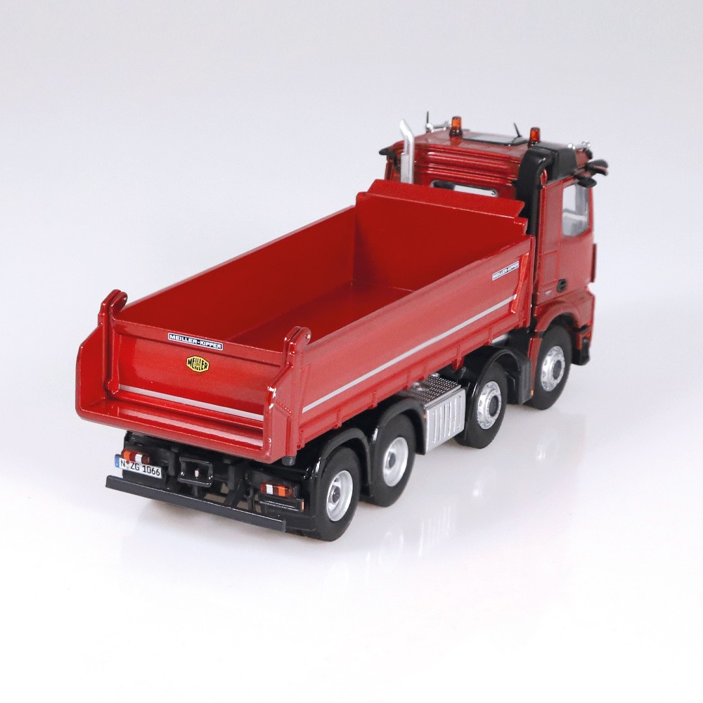 1066/10 Mercedes-Benz Arocs 8x4 Meiller Kipper RED /1:50 NZG