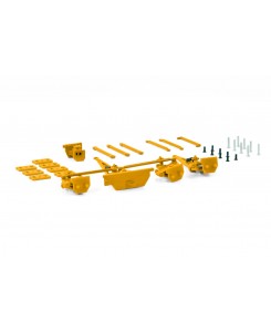 WSI04-2158 - Scheuerle Inter Combi Hitch + single/double drawbar - YELLOW (PREMIUM Line) / 1:50 WSImodels