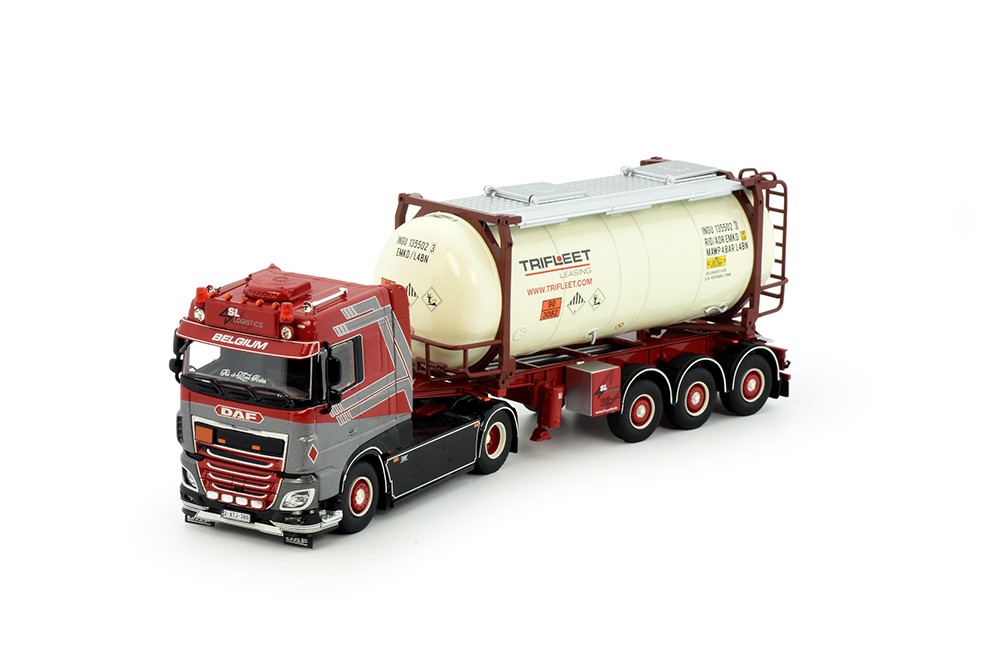 84364 - DAF XF SC 4x2 tank container SL Logistics /1:50 TEKNO