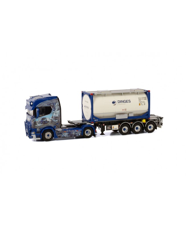 WSI01-4000 - Scania CS20H 4x2 20ft tank container trailer Ingo 