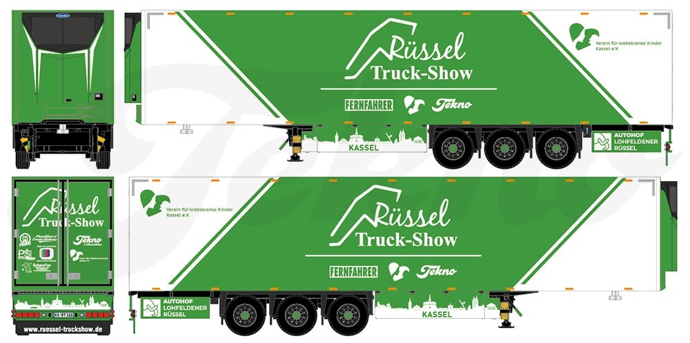 86162 - Volvo FH5 6x2 Russel Truckshow 2024 /1:50 TEKNO
