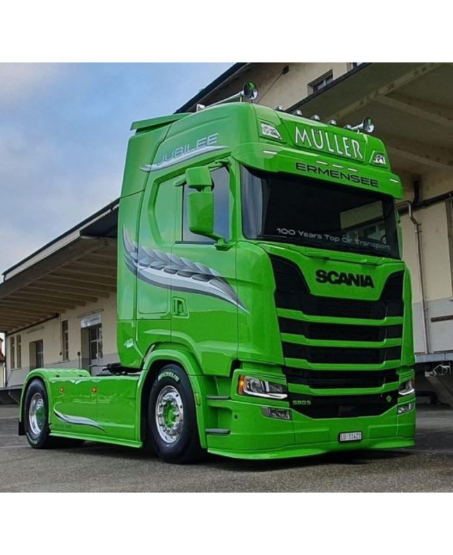 86267 - Scania Next Gen 590S Highline reefer Muller 100th /1:50 TEKNO