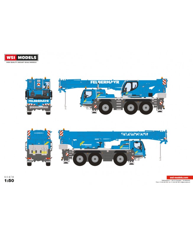 WSI51-2158 Liebherr LTM1050-3.1 mobile crane Felbermayr / 1:50 WSImodels