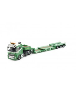 85409 - Volvo FH5 Globetrotter 6x4 Goldhofer lowloader 4axle Brunner /1:50 TEKNO