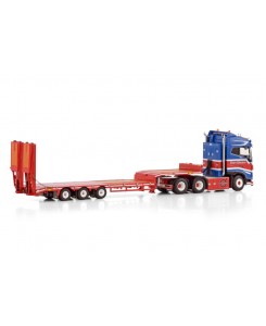 WSI01-4123 - Volvo FH5 Globetrotter 6x2 semitrailer 3axle w/ramps PWT /1:50 WSImodels