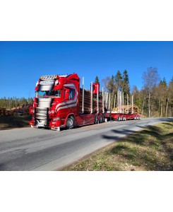 85984 - Scania NGR highline trasporto legname Gustafsssons /1:50 TEKNO