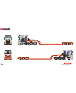 WSI01-4570 - Scania CR20H 8x4 EuroPX lowloader 3axle Esser Schwertransporte /1:50 WSImodels