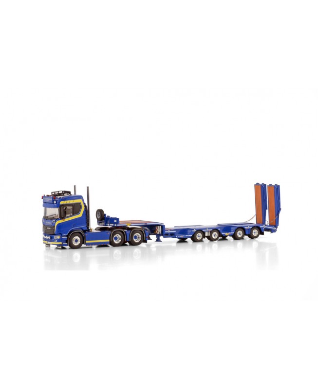 WSI01-4282 - Scania CR20N 6x2 4axle semi-wheel lowloader JB Bilbärgning /1:50 WSImodels