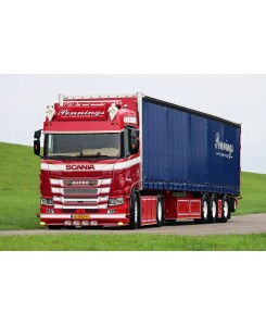 86683 - Scania NGR 530 4x2 semi 3assi telonato con caricatore Moffet - Pennings Transport/1:50 TEKNO