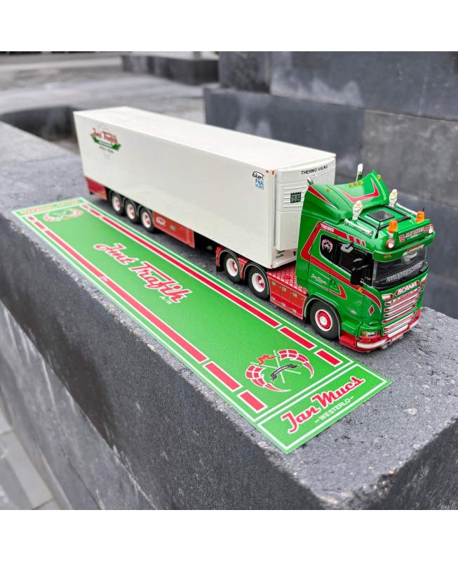 87511 - Show rug Jan Mues Truck + Semi-trailer /1:50 TEKNO