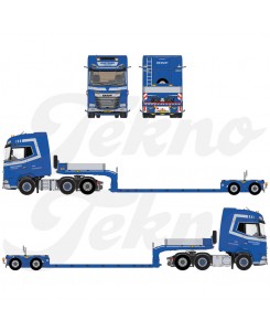 87136 - DAF XG+ 6x2 culla 2assi Broshuis Nugteren Transport /1:50 TEKNO