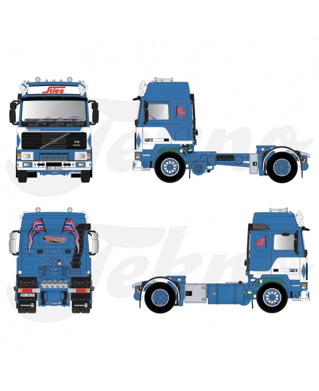 86431 - Volvo F12 Globetrotter 4x2 Sties /1:50 TEKNO