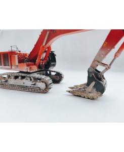 WM039 - Hitachi ZX-870 escavatore con benna per marmo - effetto sporcatura /1:50 WSImodels