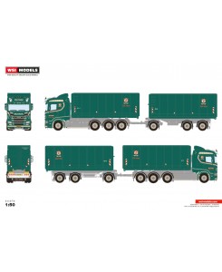 WSI01-4183 - Scania CR20N 8x2 autotreno scarrabile Olaf Jensen /1:50 WSImodels