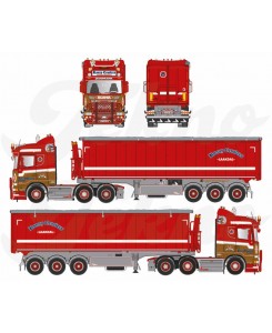 87454 - Scania R 6x2 3assi vasca Stas Ronny Ceusters /1:50 TEKNO