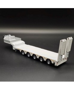 98027/5 Doll semitrailer 5axle + ramps - white / 1:50 Conrad