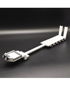 98027/5 Doll semitrailer 5axle + ramps - white / 1:50 Conrad