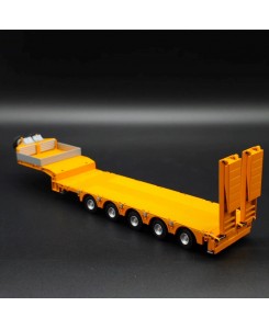 98027/3 Doll semitrailer 5axle + ramps - yellow / 1:50 Conrad