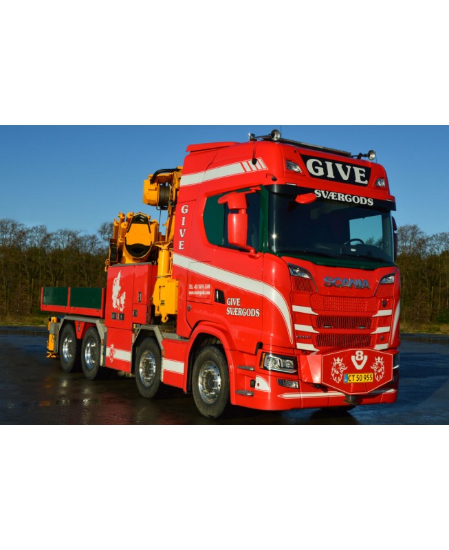 WSI01-4686 - Scania CS20H 8x4 Palfinger PK165.002TEC-7 + jib Give /1:50 WSImodels