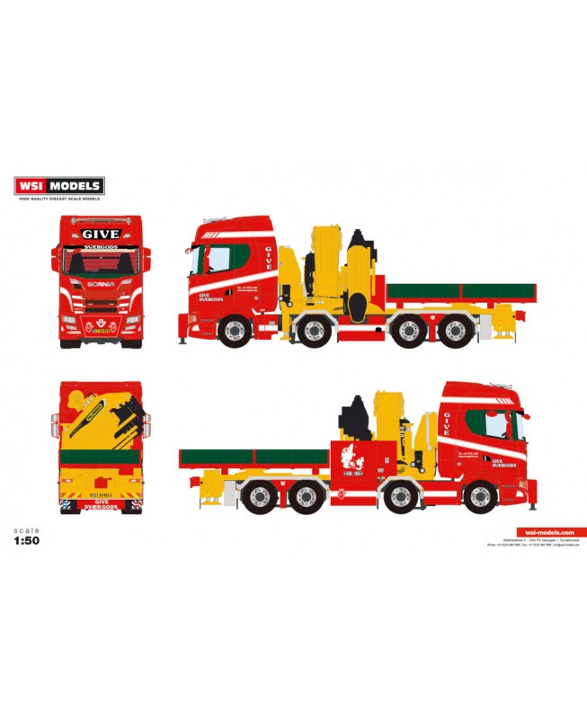 WSI01-4686 - Scania CS20H 8x4 Palfinger PK165.002TEC-7 + jib Give /1:50 WSImodels