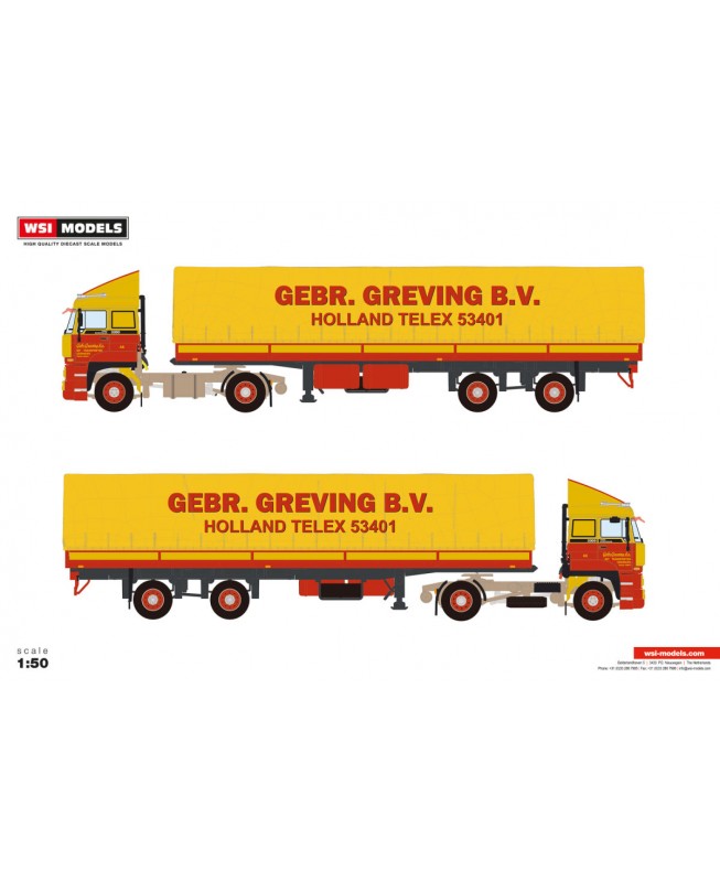 WSI01-4478 - DAF 3300 4x2 centinato Gebr. Greving Transport /1:50 WSImodels