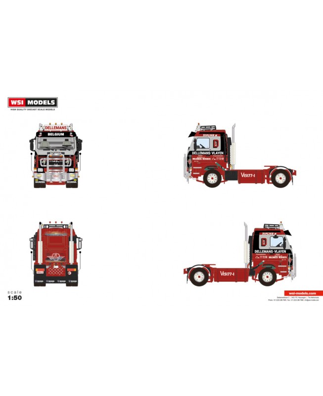 WSI01-4804 - Scania serie3 4x2 Dellemans-Vlayen /1:50 WSImodels