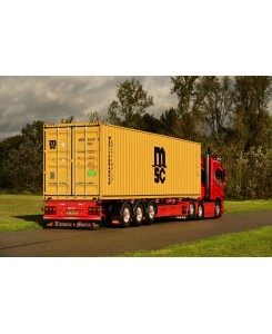 86033 - Iveco S-Way 6x2 45ft. container trailer Weeda - Gomorra  /1:50 TEKNO