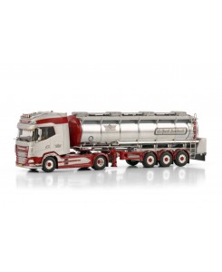 WSI01-4177 - DAF XG+ 4x2 tank-trailer De Groot Leerbroek /1:50 WSImodels