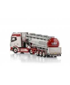 WSI01-4177 - DAF XG+ 4x2 tank-trailer De Groot Leerbroek /1:50 WSImodels