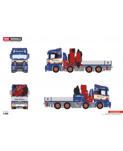 WSI01-4143 - Scania CR20R 8x4 Palfinger PK135.002Tec-7 + jib Erling Andersen /1:50 WSImodels