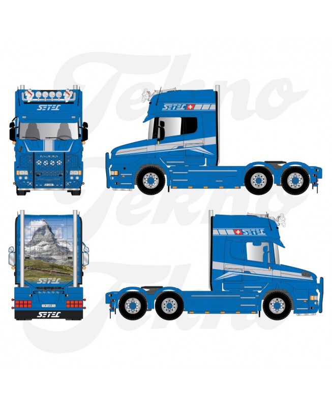 88243 - Scania Torpedo Topline 4x2 Setec /1:50 Tekno