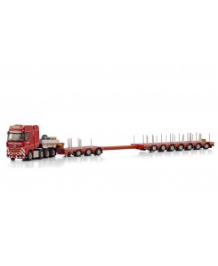 [598.30.03] MB Actros MP5 SLT Giga Space 8x4 Nooteboom MANOOVR 7+3axle Multidolly /1:50 WSImodels