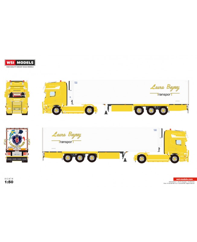 WSI01-4612 - Scania Streamline Topline 4x2 reefer Lauratrans /1:50 WSImodels