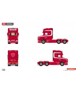 WSI01-4685 - Scania Torpedo Topline 6x2 Herfolge Vogmandsforretning /1:50 WSImodels