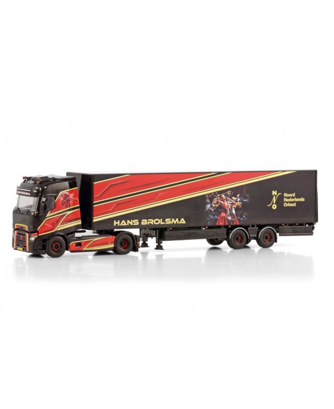 WSI01-4280 - Renault T High Evo 4x2 box trailer 2axle Hans Brolsma /1:50 WSImodels