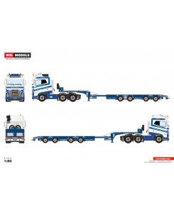 WSI01-4311 - Volvo FH5 Globetrotter wheel-well lowloader 4axle Schoones B.V. /1:50 WSImodels