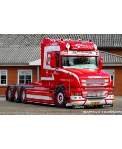 86677 - Scania Torpedo Highline hooklift Sejer & Sonnichsen /1:50 Tekno