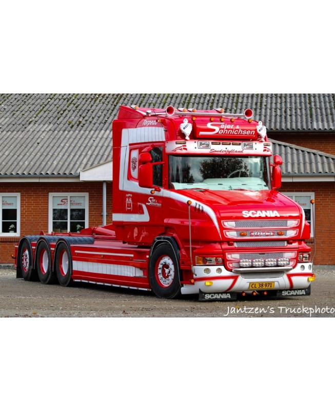 86677 - Scania Torpedo Highline hooklift Sejer & Sonnichsen /1:50 Tekno